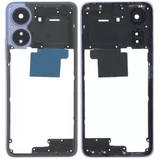 Рамка корпуса Xiaomi Poco C65 фиолетовая, Purple + стекло камеры