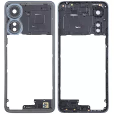 Рамка корпуса Xiaomi Redmi 13C голубая, Glacier White + стекло камеры