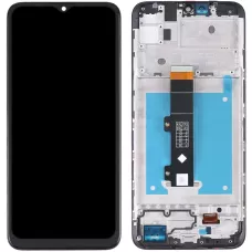 Дисплей Motorola XT2155 Moto E20 черный, с рамкой