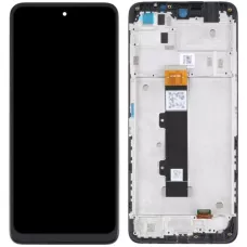 Дисплей Motorola XT2231-2 Moto G22 черный, оригинал PRC с рамкой