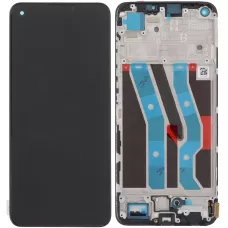 Дисплей Realme 11 4G черный, Amoled, оригинал PRC с рамкой