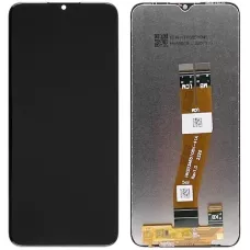 Дисплей Samsung A025 Galaxy A02s/M025 черный, 160.5 x 72 mm, желтый шлейф