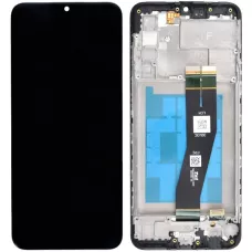 Дисплей Samsung A025G Galaxy A02s/A025U/M025 черный, 163 x 72.5 mm черный шлейф, оригинал PRC с рамкой