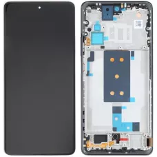 Дисплей Xiaomi 11T /Xiaomi 11T Pro черный, TFT, с рамкой серебристого цвета, Moonlight White, Celestial Blue