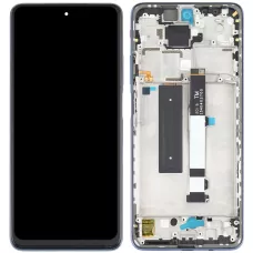 Дисплей Xiaomi Mi 10T Lite /Redmi Note 9 Pro 5G черный, OEM, с рамкой серого цвета, Pearl Gray