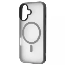 Чехол iPhone 16 Plus WAVE Matte Insane Case with Magnetic Ring Gray