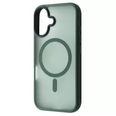 Чехол iPhone 16 Plus WAVE Matte Insane Case with Magnetic Ring Green