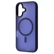 Чехол iPhone 16 Plus WAVE Matte Insane Case with Magnetic Ring Midnight Blue