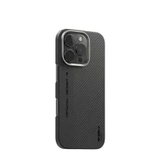 Чехол iPhone 16 BL011 Blueo Bi-Texture Magnetic 600D Air Aramid Fiber Black/Gray