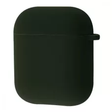 Чехол AirPods 1/2 Silicone case Full Pine Green