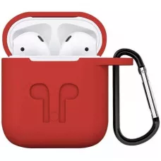 Чехол AirPods 1/2 Silicone case Full Red