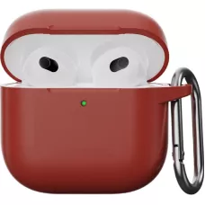 Чохол AirPods 4 Case (з карабіном), Marsala