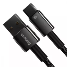 Кабель Baseus Tungsten Gold Fast Charging Data Type-C 100W (1m)