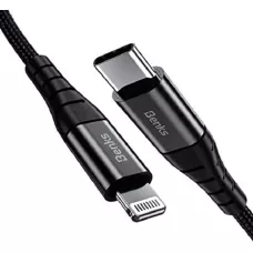 Кабель Benks D47 USB-C to Lightning 30w 1m Black