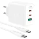 СЗУ Acefast A13 2xUSB-C + USB-A 65w + кабель USB-C to USB-C White
