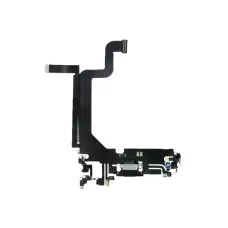 Нижний шлейф iPhone 14 Pro Max и порт зарядки с микрофоном Space Black