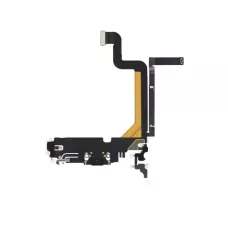 Нижний шлейф iPhone 14 Pro и порт зарядки с микрофоном Gold