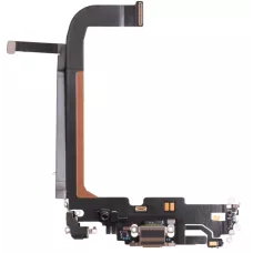 Нижний шлейф iPhone 13 Pro Max и порт зарядки с микрофоном Gold