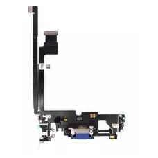 Нижний шлейф iPhone 12 Pro Max и порт зарядки с микрофоном Blue