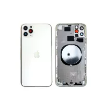 Корпус iPhone 11 Pro Max Silver (с сим-лотком и кнопками)