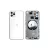 Корпус iPhone 11 Pro Max Silver (с сим-лотком и кнопками)