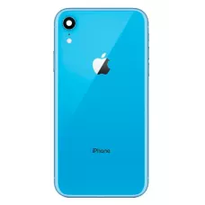 Стекло корпуса с рамкой камеры iPhone XR Blue Original PRC