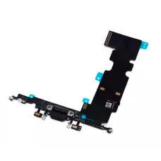Нижний шлейф iPhone 8 Plus и порт зарядки с микрофоном Black