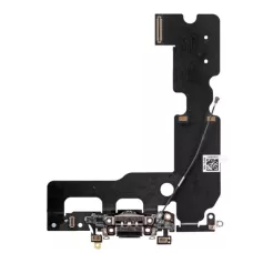 Нижний шлейф iPhone 7 Plus оригинал снятый и порт зарядки с микрофоном Black