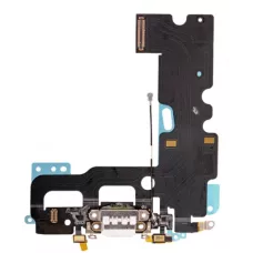 Нижний шлейф iPhone 7 и порт зарядки с микрофоном White