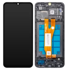 Дисплей Samsung A032 Black А03 Core 2022 (GH81-21711A) сервисный оригинал в сборе с рамкой