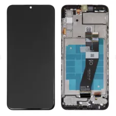 Дисплей Samsung A037G Black А03s 2021 (GH81-21232A) сервисный оригинал в сборе с рамкой (163 x 72 мм)