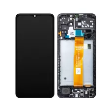 Дисплей Samsung A047 Black A04s 2022 (GH82-29805A) сервисный оригинал в сборе с рамкой