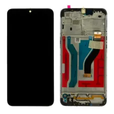 Дисплей Samsung A107 Black А10S 2019 (GH81-17482A) сервисный оригинал в сборе с рамкой