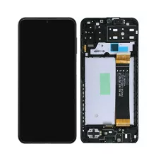 Дисплей Samsung A135 Black A13 2022 (GH82-28508A) сервисный оригинал в сборе с рамкой