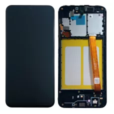 Дисплей Samsung A202 Black А20e 2019 (GH82-20229A) сервисный оригинал в сборе с рамкой