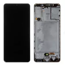 Дисплей Samsung A315 Black А31 2020 (GH82-22761A) сервисный оригинал в сборе с рамкой