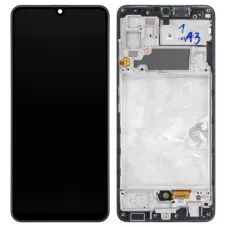 Дисплей Samsung A325 Black A32 2021 (GH82-25566A) сервисный оригинал в сборе с рамкой