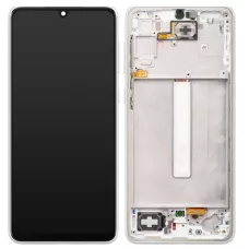 Дисплей Samsung A336 White A33 5G 2022 (GH82-28143B) сервисный оригинал в сборе с рамкой