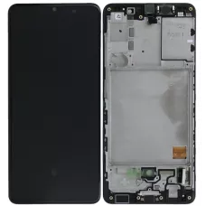 Дисплей Samsung A415 Black А41 2020 (GH82-22860A) сервисный оригинал в сборе с рамкой