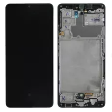 Дисплей Samsung A426 Black А42 2021 (GH82-24375A) сервисный оригинал в сборе с рамкой