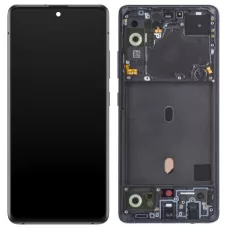 Дисплей Samsung A516 Black А51 2020 (GH82-23100A) сервисный оригинал в сборе с рамкой