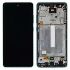 Дисплей Samsung A525 Violet A52 2021 (GH82-25524C) сервисный оригинал в сборе с рамкой