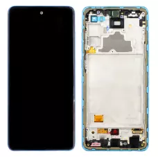Дисплей Samsung A725 Blue A72 2021 (GH82-25460B) сервисный оригинал в сборе с рамкой