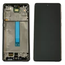 Дисплей Samsung A736 Black A73 2022 (GH82-28884A) сервисный оригинал в сборе с рамкой