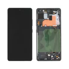 Дисплей Samsung G770 Black S10 Lite (GH82-21672A) сервисный оригинал в сборе с рамкой
