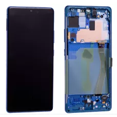 Дисплей Samsung G770 Blue S10 Lite (GH82-21992C) сервисный оригинал в сборе с рамкой