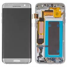 Дисплей Samsung G935 Silver S7 Edge (GH97-18533B) сервисный оригинал в сборе с рамкой