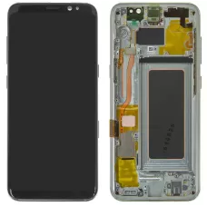 Дисплей Samsung G950 Orchid Grey S8 (GH97-20457C) сервисный оригинал в сборе с рамкой