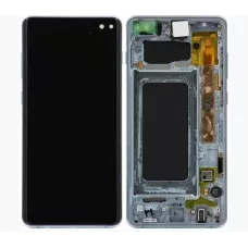 Дисплей Samsung G973 White S10 (GH82-18850B) сервисный оригинал в сборе с рамкой