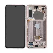 Дисплей Samsung G998 Violet S21 Ultra сервисный оригинал в сборе с рамкой